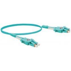 Exertis Connect LWL Patchkabel Uniboot, 50/125 µm, OM3-Faser, LC Duplex Stecker/ LC Duplex Stecker, UPC, aqua, 5,0 m (CA...