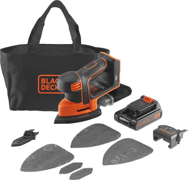 Actual product image Black & Decker Battery Mouse BDCDS18 (Multi sanders)