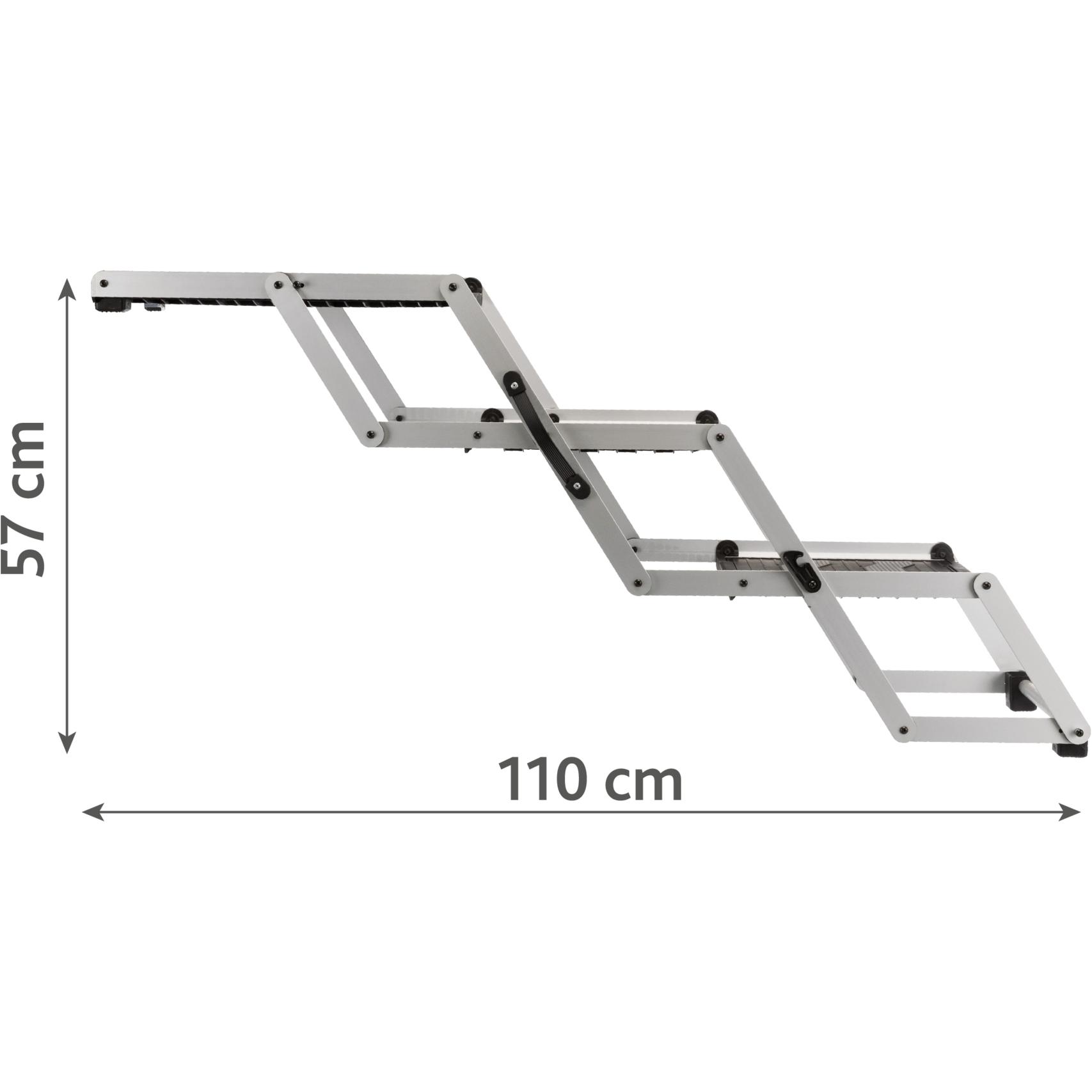 Escalier repliable 3 marches Trixie Friends on Tour en aluminium/TPR
