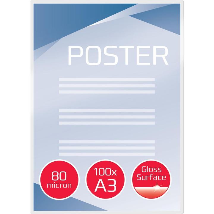 Produktbild GBC Laminierfolien in Premiumqualität (A3, 100 Stück, 80 µm)