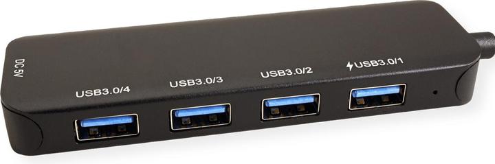 Actual product image Value USB 3.2 Gen 1 Hub, 4x, Type C Connector Cable (USB-C, 4 ports)