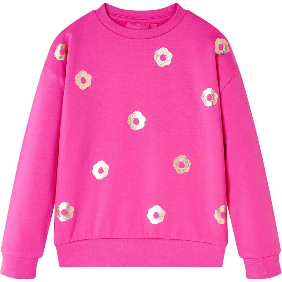 VidaXL, Unisex, Pullover, Kinder-Sweatshirt Dunkelrosa 116,Material: 95 % Baumwolle. 5, Rosa, (116)