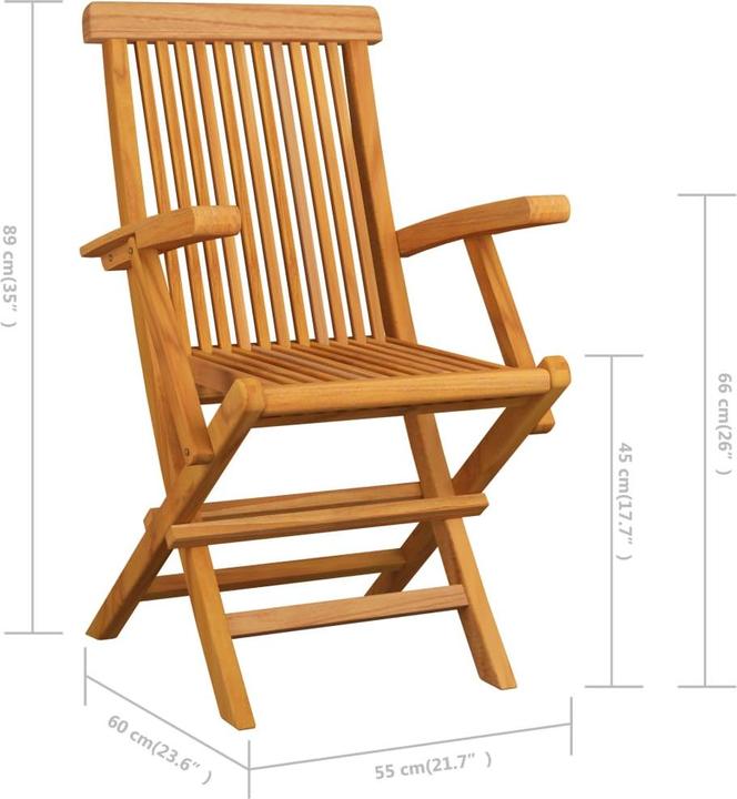 Actual product image vidaXL Gartenstuhl