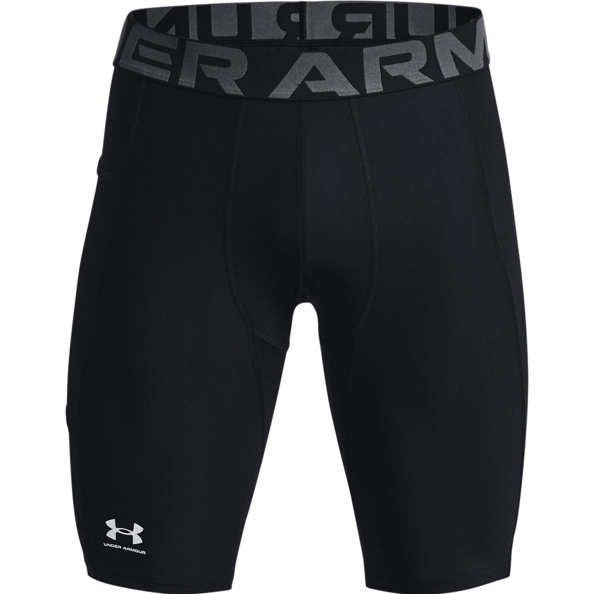 Under Armour, Mannen, Sportbroek, Heren HeatGear Pocket Lange Korte Broek (XL), Zwart