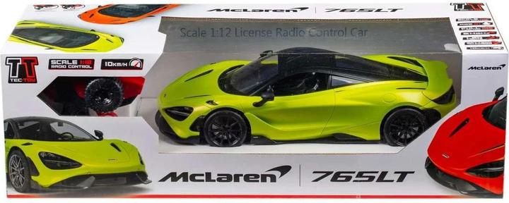 Actual product image Tec-Toy McLaren 765LT car with lights, green, 1:12
