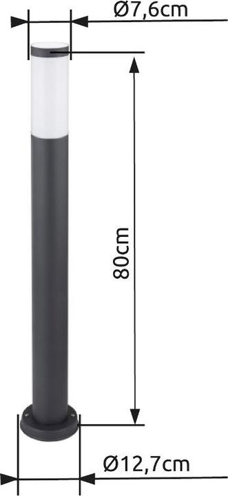 Actual product image Globo Outdoor lamp Boston anthracite 1xE27 (E27, IP44)