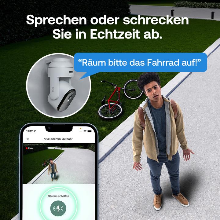 Actual product image Arlo Essential 3 HD PTZ (2er Set (1920 x 1080 Pixels)