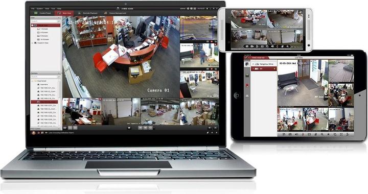 Actual product image Hikvision Network Recorder DS-7604NI-K1/4PC 4 Ch. 1HDD (Power supply)