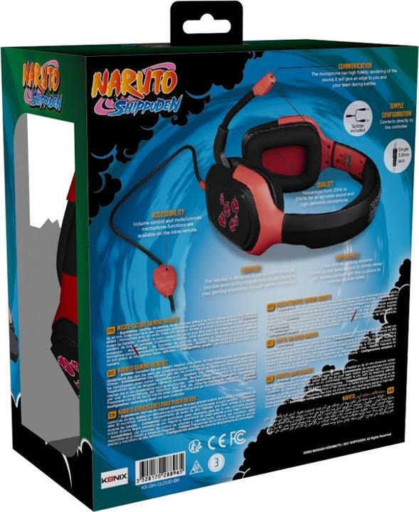 Actual product image Konix Naruto Headset - black (Cable)