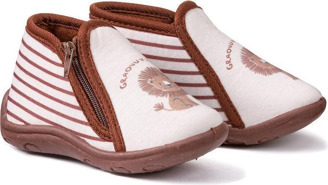 Actual product image La Redoute Collections Slippers with zipper and lion motif (19)