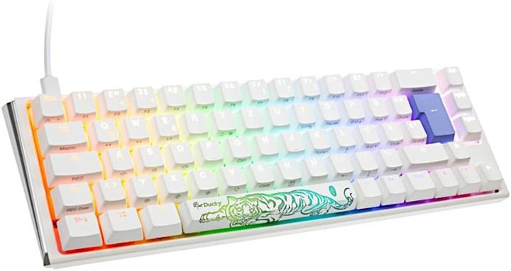 Produktbild Ducky One 3 Classic Pure White SF Gaming Tastatur, RGB LED - MX-Red (DE, Kabelgebunden)