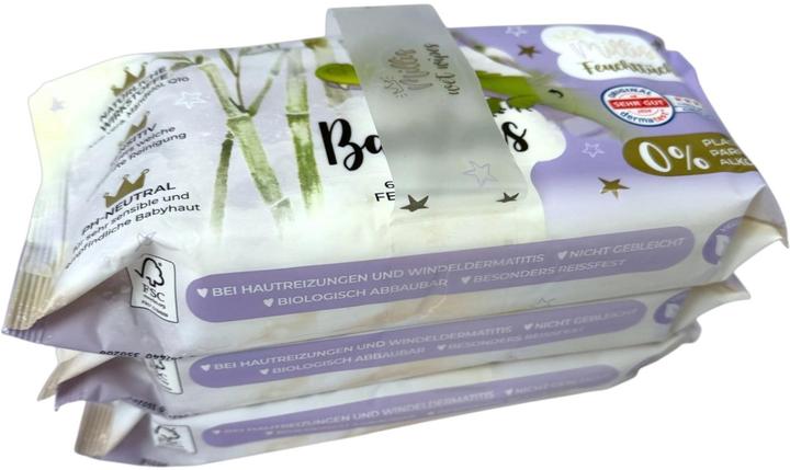 Millis Feuchttücher Sensitive Bambus 3 x 60 Stück (3 x 60 pcs)