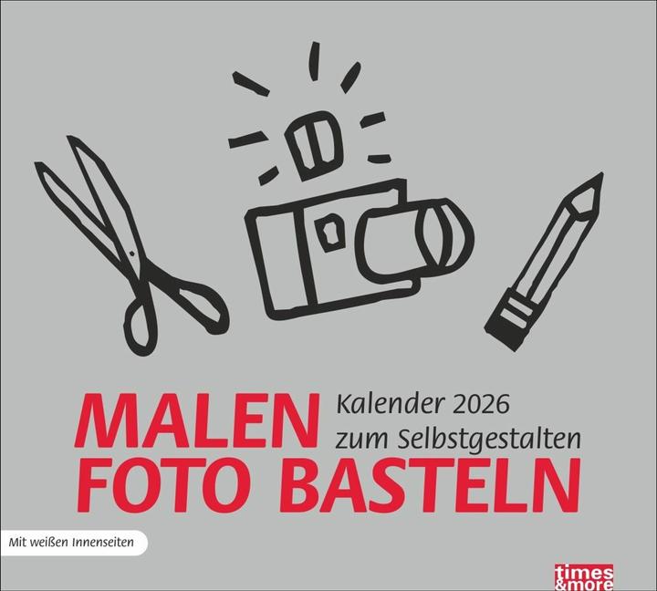 Produktbild times&more Bastelkalender silber 2026 (Harter Einband, Deutsch)