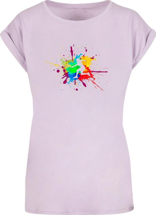 Produktbild Merchcode Ladies Color Splash Player Extended Shoulder Tee - 116313 (L)