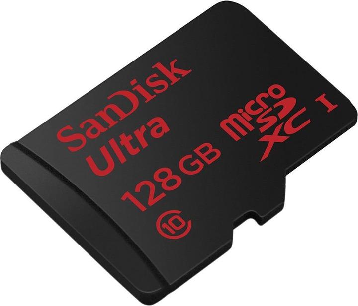 Image du produit Sandisk Ultra microSDXC U1 avec adaptateur (128 Go, microSDXC, U1, UHS-I)