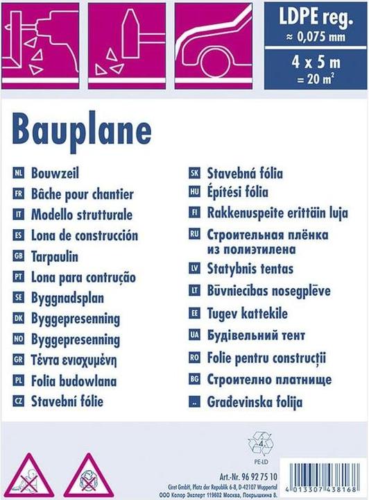 Immagine prodotto Color Expert Telone (4 x 5 m)