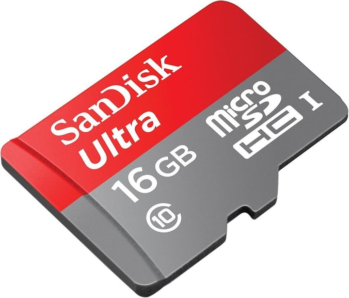 Produktbild SanDisk Ultra microSDHC U1 mit Adapter (16 GB, microSDHC, U1, UHS-I)