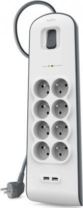 Actual product image Belkin BSV804ca2M 8 AC outputs (8x, 2 m)