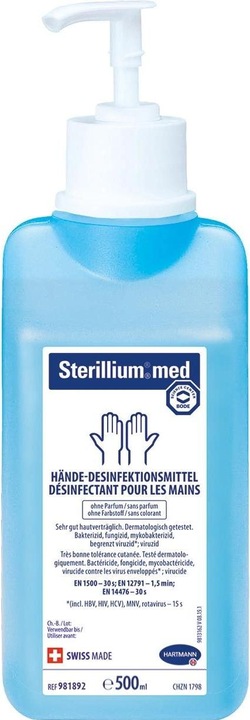 Actual product image Sterillium Med hand sanitiser (500 ml)
