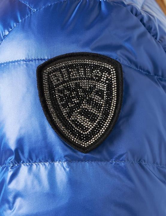Actual product image Blauer Short Feather-Trimmed Quilted Jacket with Four Pockets