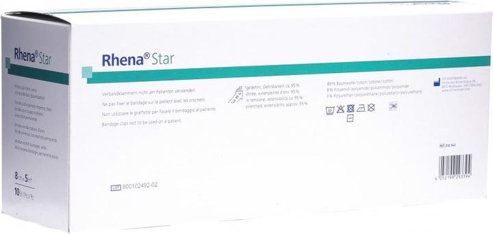 Actual product image Rhena Star elastic bandages white open