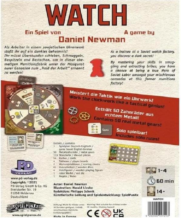 Actual product image PDVD1022 - Watch, board game, for 1-4 players, from 14 years (DE edition) (German, English)