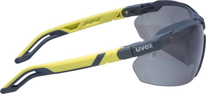 Actual product image Uvex i-Series safety spectacles, i-5 tinted visors, charcoal/lime.