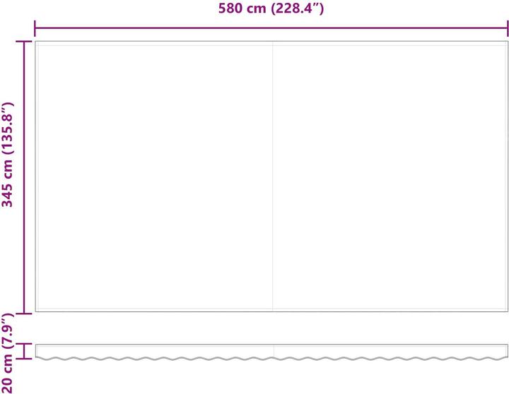 Actual product image vidaXL Outer shade (3.50 m)