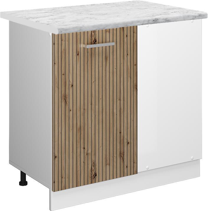 Artisan Eiche, Marble-Weiss, Weiss