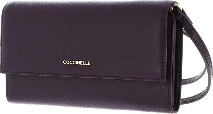 Actual product image Coccinelle Metallic Soft Mini Bag Wallet Grained Leather