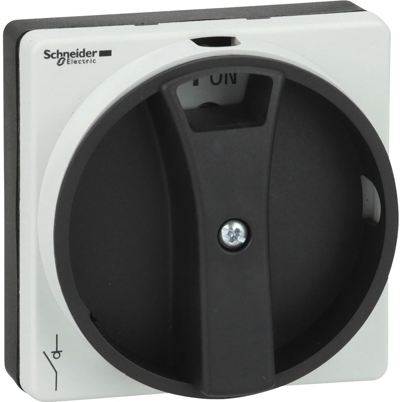 Schneider Electric Maniglia rotante, Pulsante + Interruttore, Nero