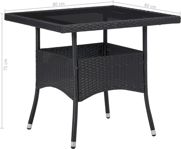 Produktbild vidaXL Ess-Set (80 x 80 x 75 cm)