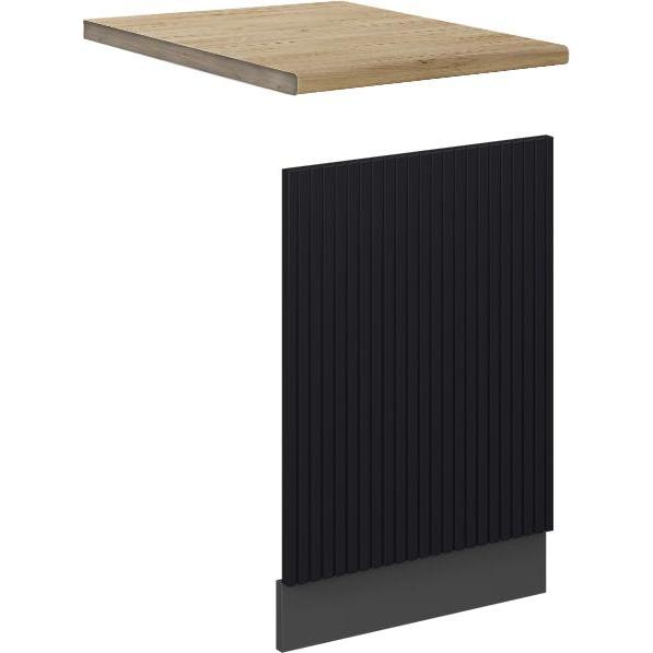 Vicco Frontblende Fame-Line, Geschirrspüler Zubehör, Schwarz