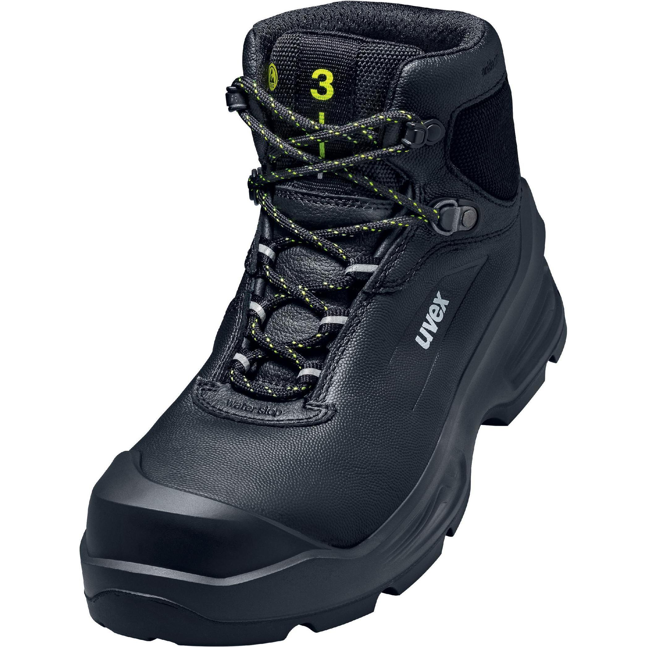 Uvex Safety, Sicherheitsschuhe, 6874150 Sicherheitsstiefel S3 Schuhgrösse (EU): 50 Schwarz 1 Paar (S3, 50)