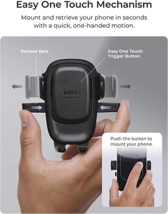 Image du produit iOttie Easy One Touch 6 Universell Lüftungsgitter Autohalterung Schwarz