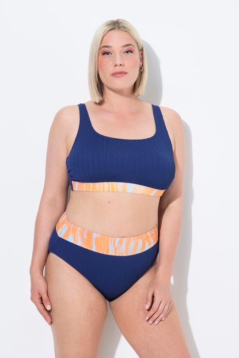 Produktbild Ulla Popken Bikini, Wellen, Softcups, Träger verstellbar, High Waist (50, 52)
