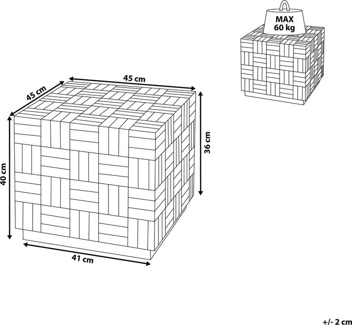 Produktbild Beliani Gameti (45 x 45 x 40 cm)
