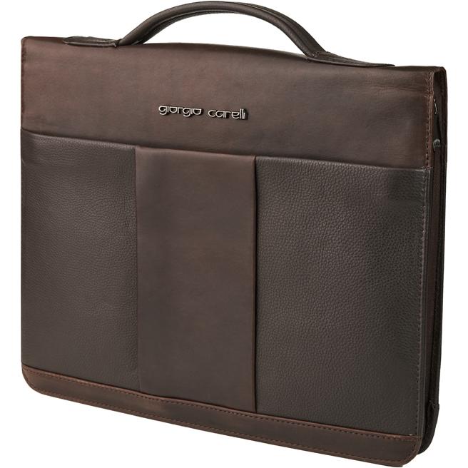 Giorgio Carelli, Handtasche, Schreibmappe, Braun