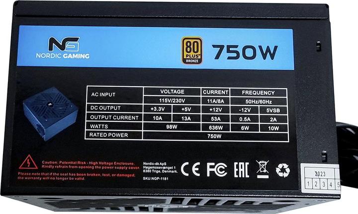 Produktbild Nordic GAMING 750W PSU (750 W)