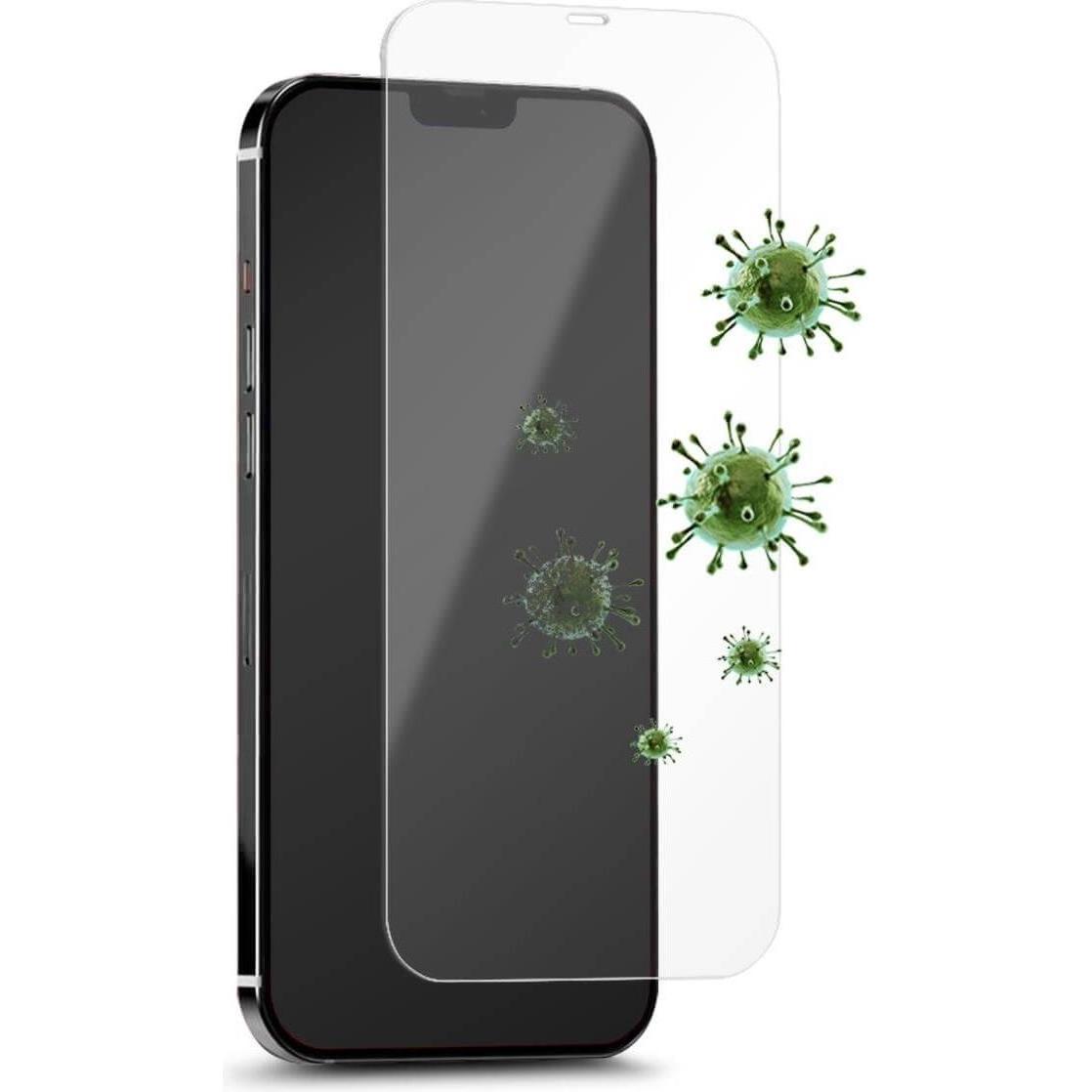 Puro Antibakterielle Panzerglasfolie mit antibakteriellem Schutz für iPhone 12 Mini Universal Displa (1 Stück, Apple iPh...