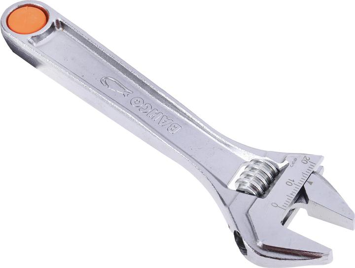 Actual product image Bahco 20 mm standard open-end spanner with central nut, chrome-plated, 155 mm (20 mm)