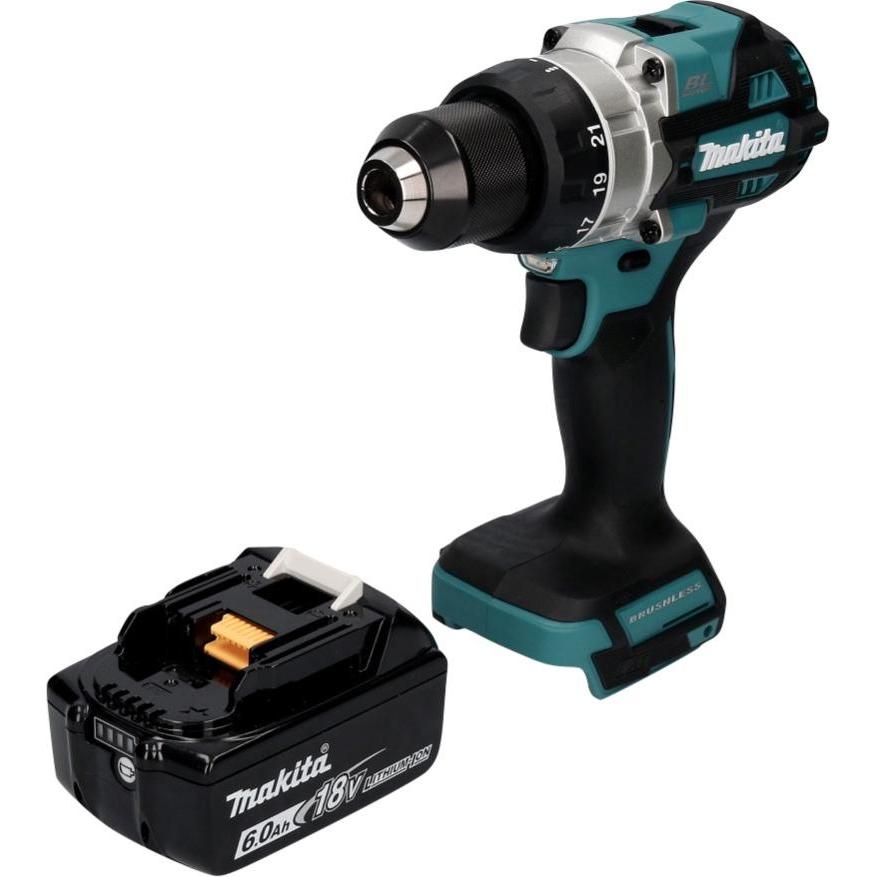 Thumbnail - Makita, Bohrmaschine + Akkuschrauber, Maktia DDF 486 G1 Akku Bohrschrauber 18 V 130 Nm Brushless + 1x Akku 6,0 Ah - ohne...