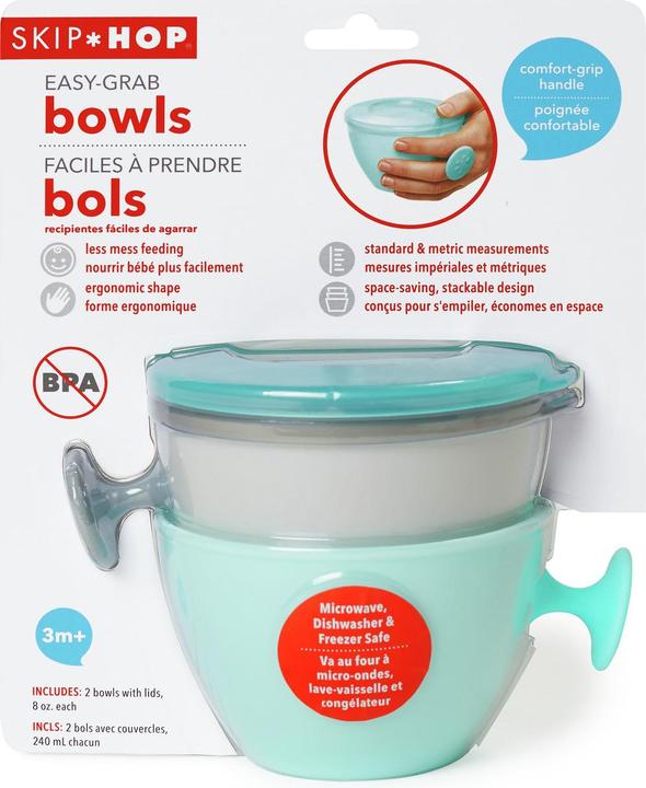 Actual product image Skiphop Easy Grab Bowls