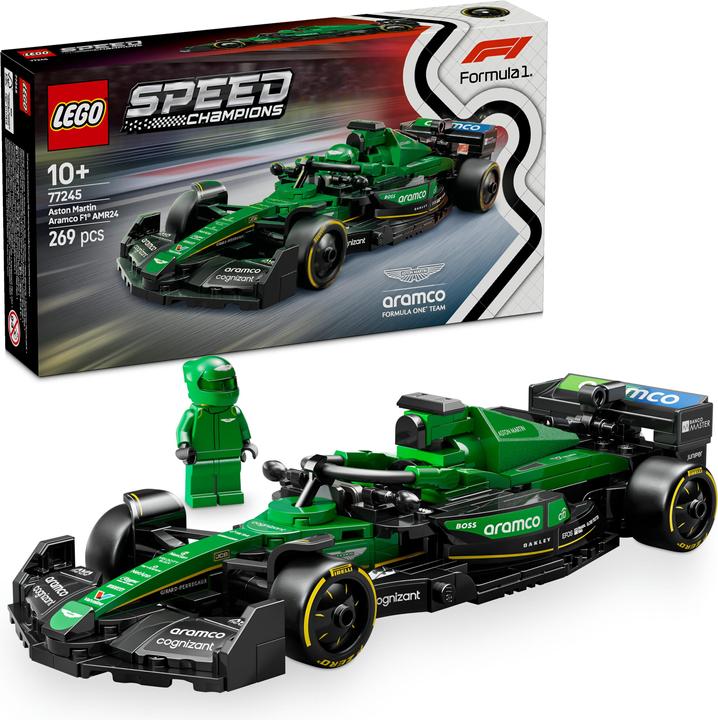 Produktbild LEGO Aston Martin Aramco F1 AMR24 Rennauto (77245, LEGO Speed Champions)