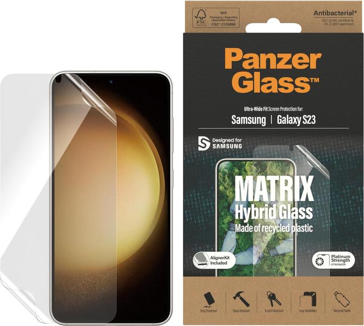 Actual product image PanzerGlass Ultra-Wide Fit (1 Piece, Samsung Galaxy S23+)