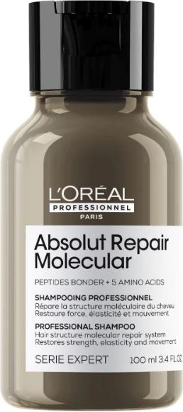 Actual product image L'Oréal Paris L'Oreal Serie Expert Absolut Repair Molecular Shampoo for Damaged Hair 100ml (100 ml, Liquid shampoo)