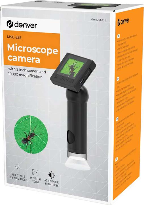Productafbeelding Denver MSC-255 Digitale Microscoop Zwart Nieuw