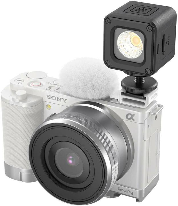 Image du produit SmallRig Cold Shoe Adapter with Furry Windscreen (White) for Sony ZV series cameras 4734