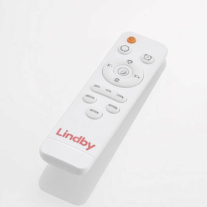 Actual product image Lindby Emiva LED ceiling lamp, light strip centered (2000 lm)