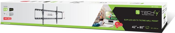 Produktbild Techly ICA-PLB 161XL - Befestigungskit (Wandplatte, Riegel, 2 VESA-Schienen) für LCD TV (Wand, 80", 60 kg)